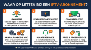 Waar moet je op letten voordat je een IPTV-abonnement kiest?